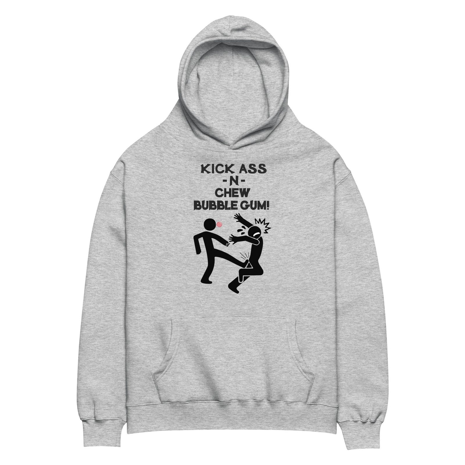 KICK ASS -N- CHEW BUBBLE GUM! Black Logo